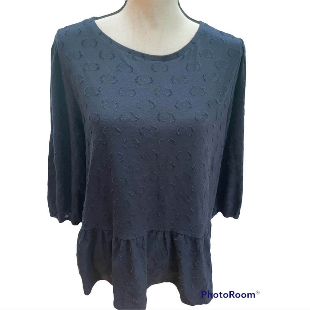 3/4 Sleeve Top XL | Beautiful eyelet top xl. | EUC Ann Taylor Loft XL